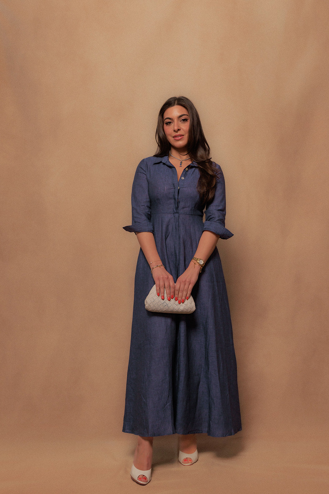 The Signature Dress in Midnight Blue