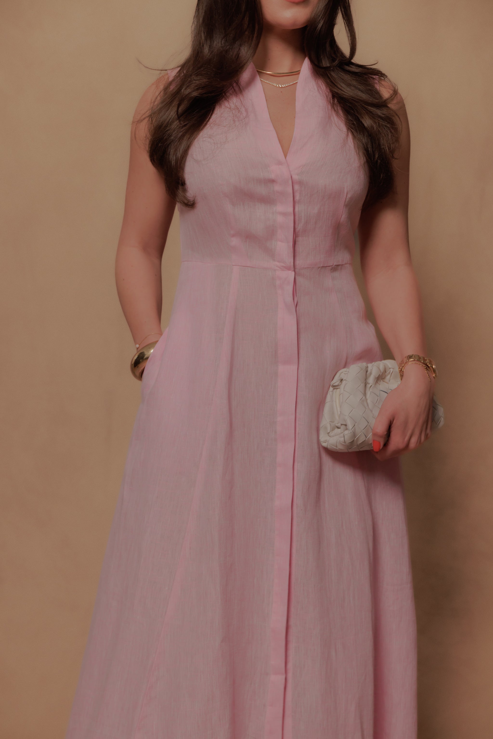 The Tina Dress in Rosa