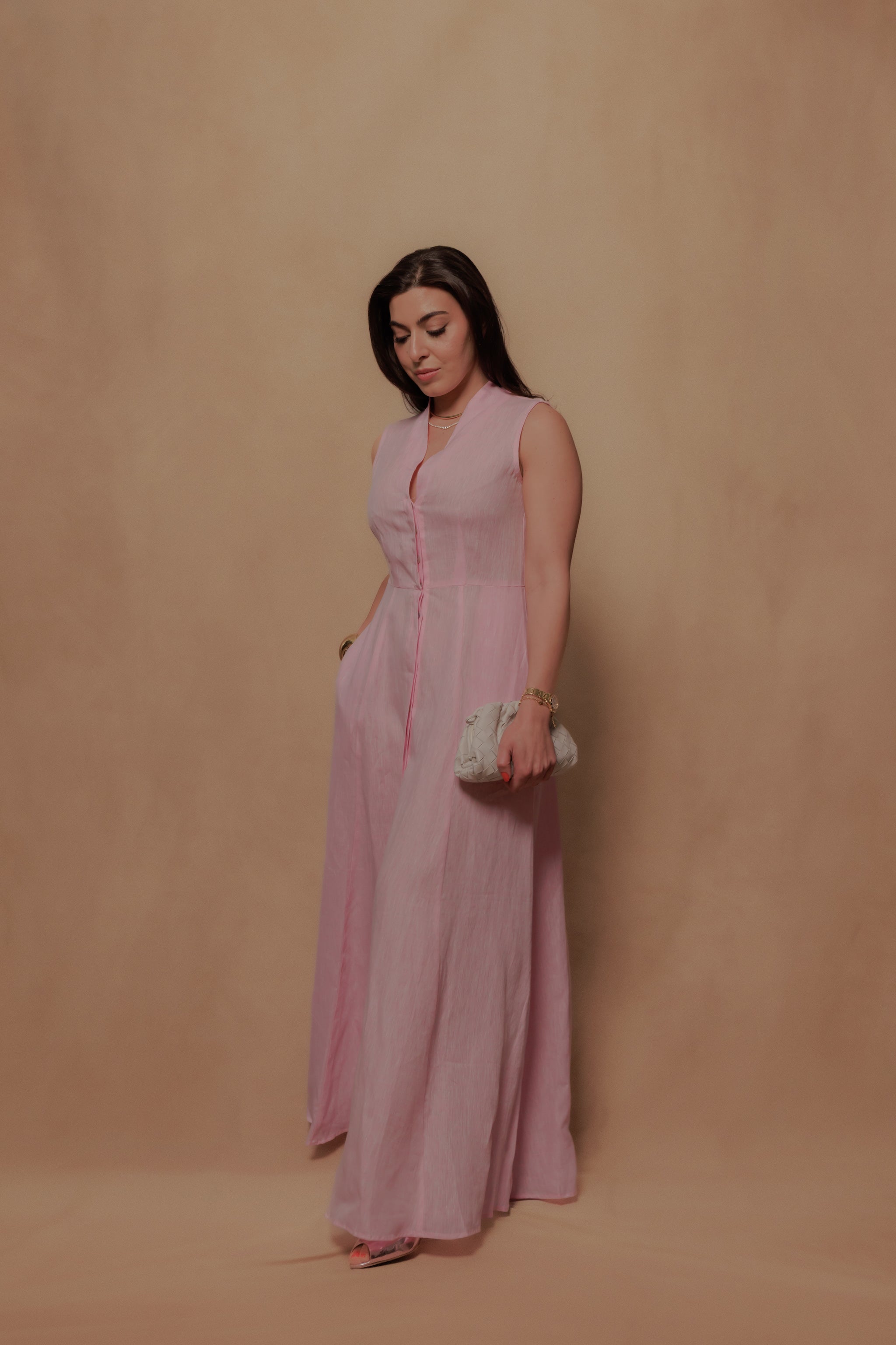 The Tina Dress in Rosa