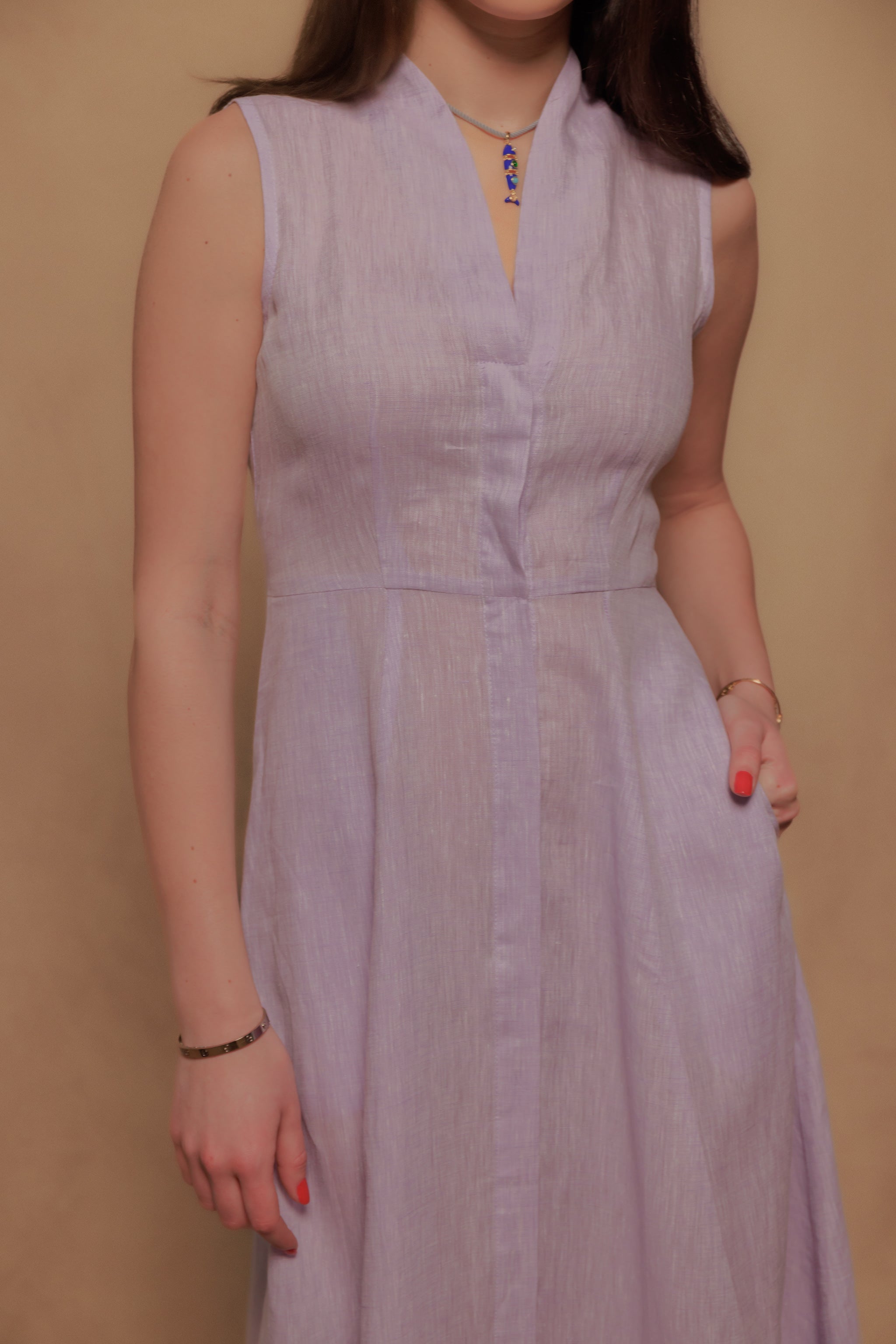 The Tina Dress in Lilla