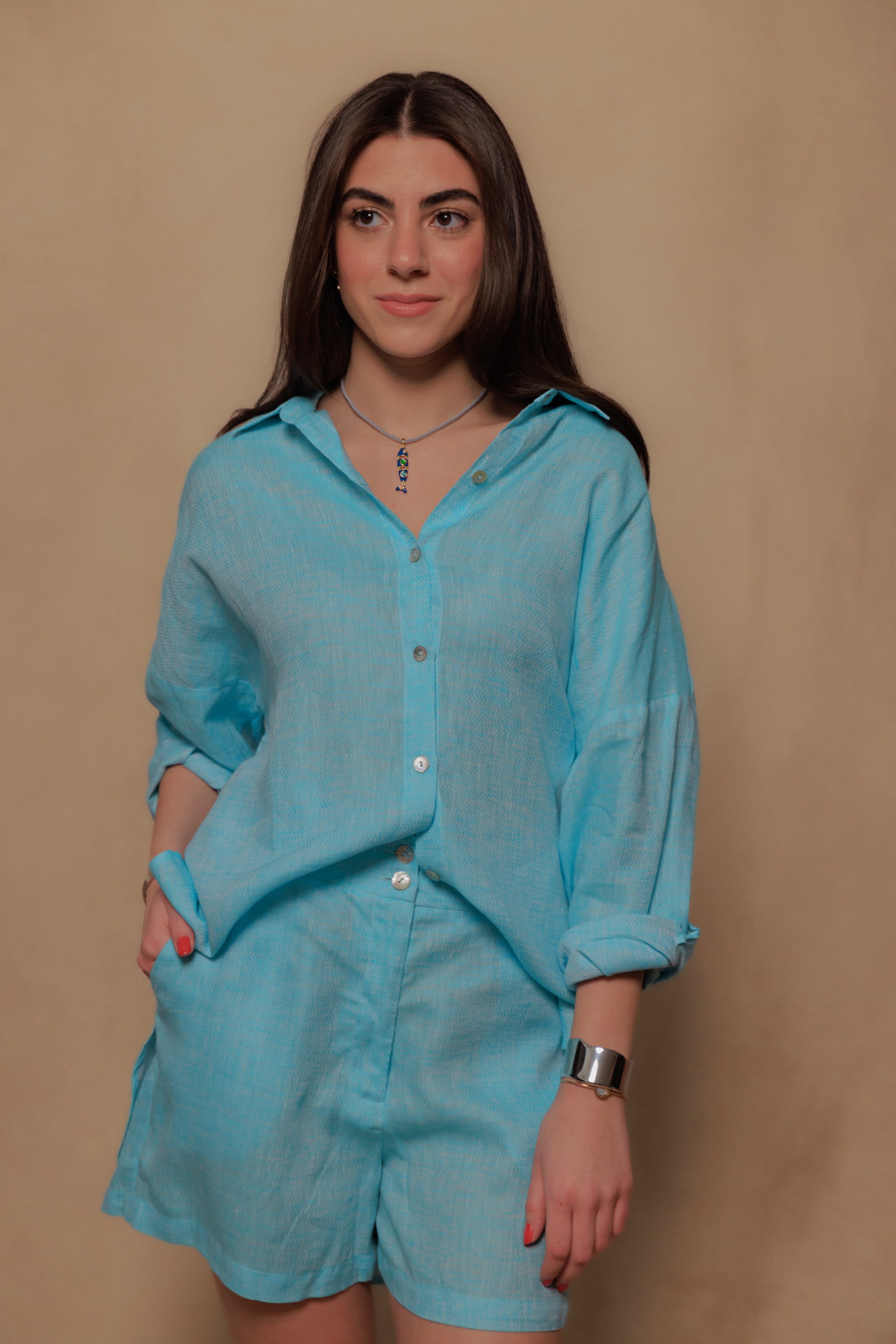 The Saint-Tropez Oversized Linen Shirt