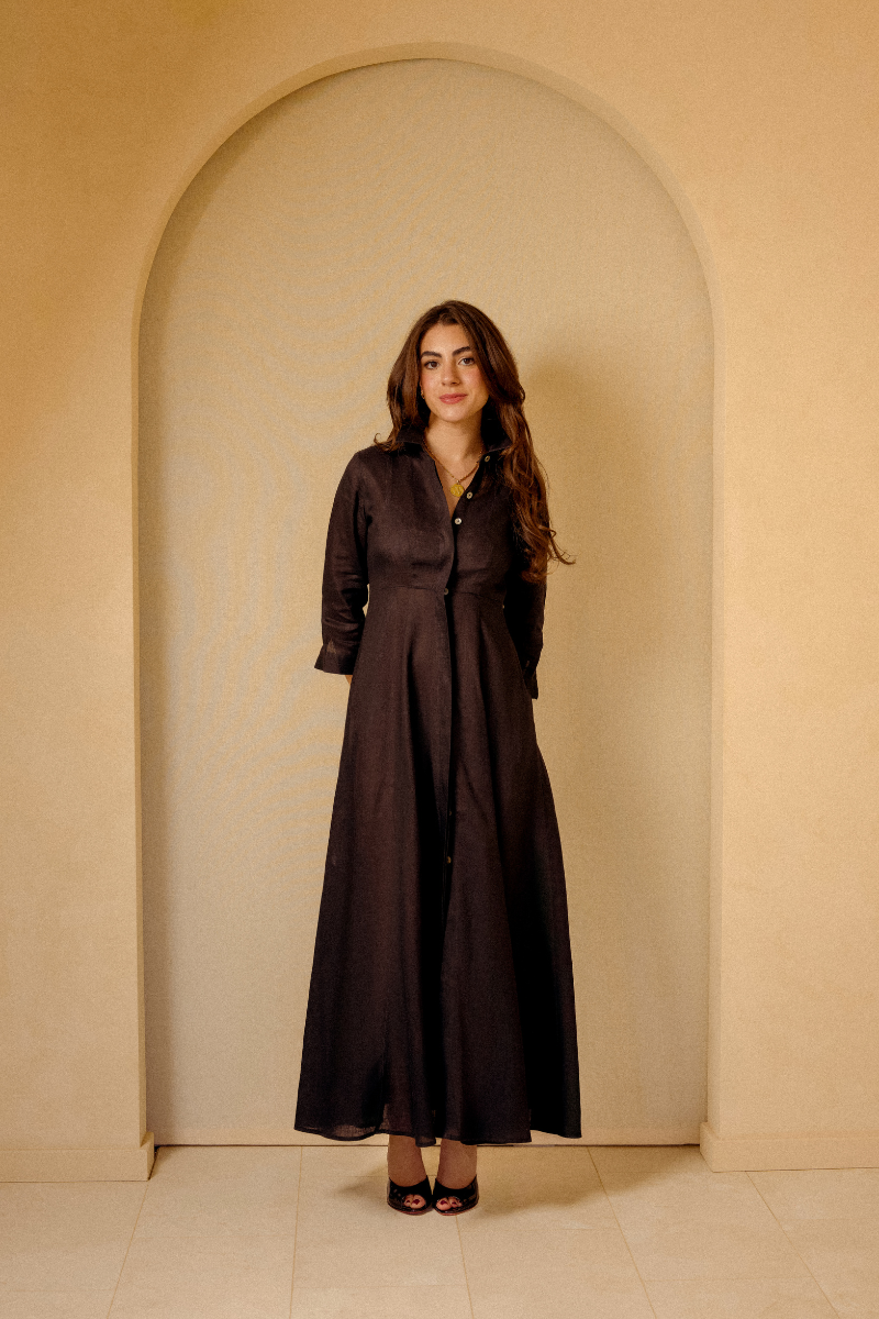 azure black dress Azure DarkMystery Ensembles Chiffon Eid Collection – Sara Clothes main image 0
