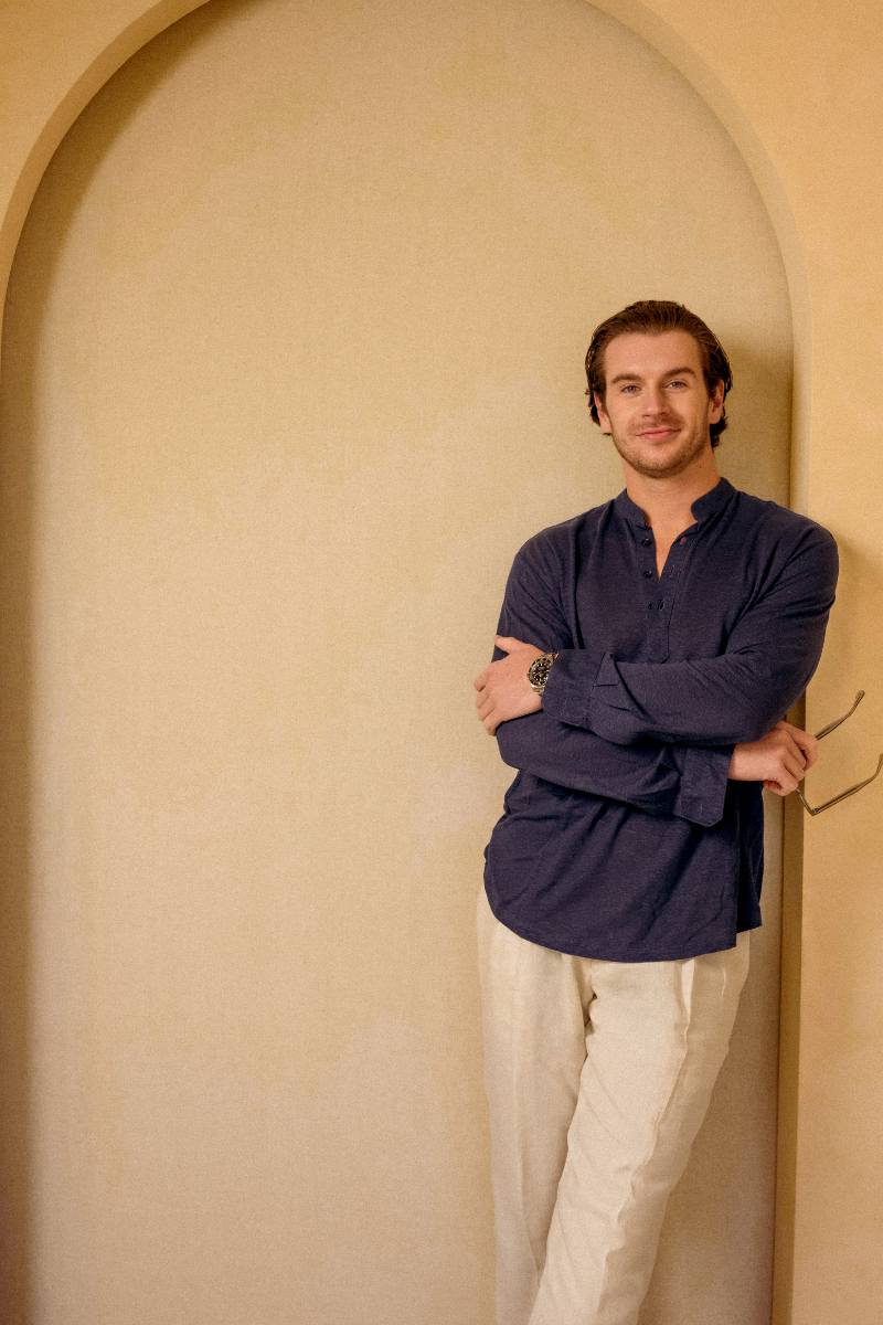 The Capri Relaxed Shirt in Midnight Blue