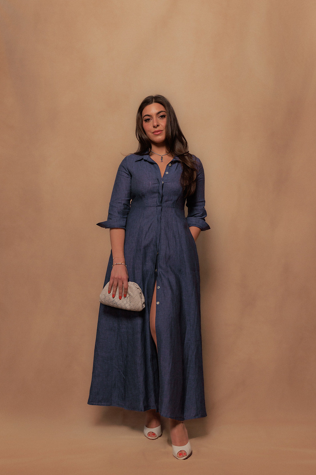 The Signature Dress in Midnight Blue