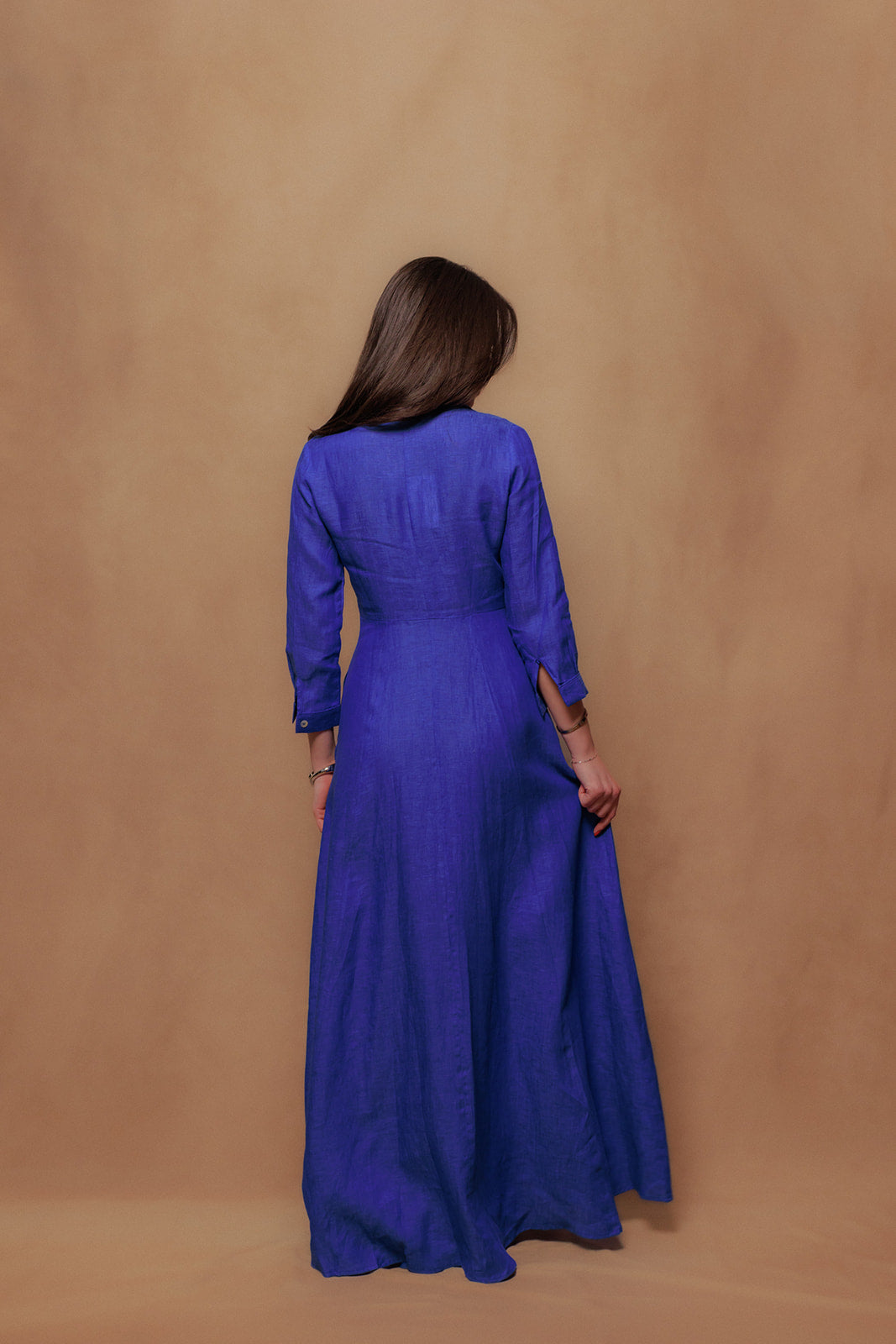 The Signature Dress in Azure Blue