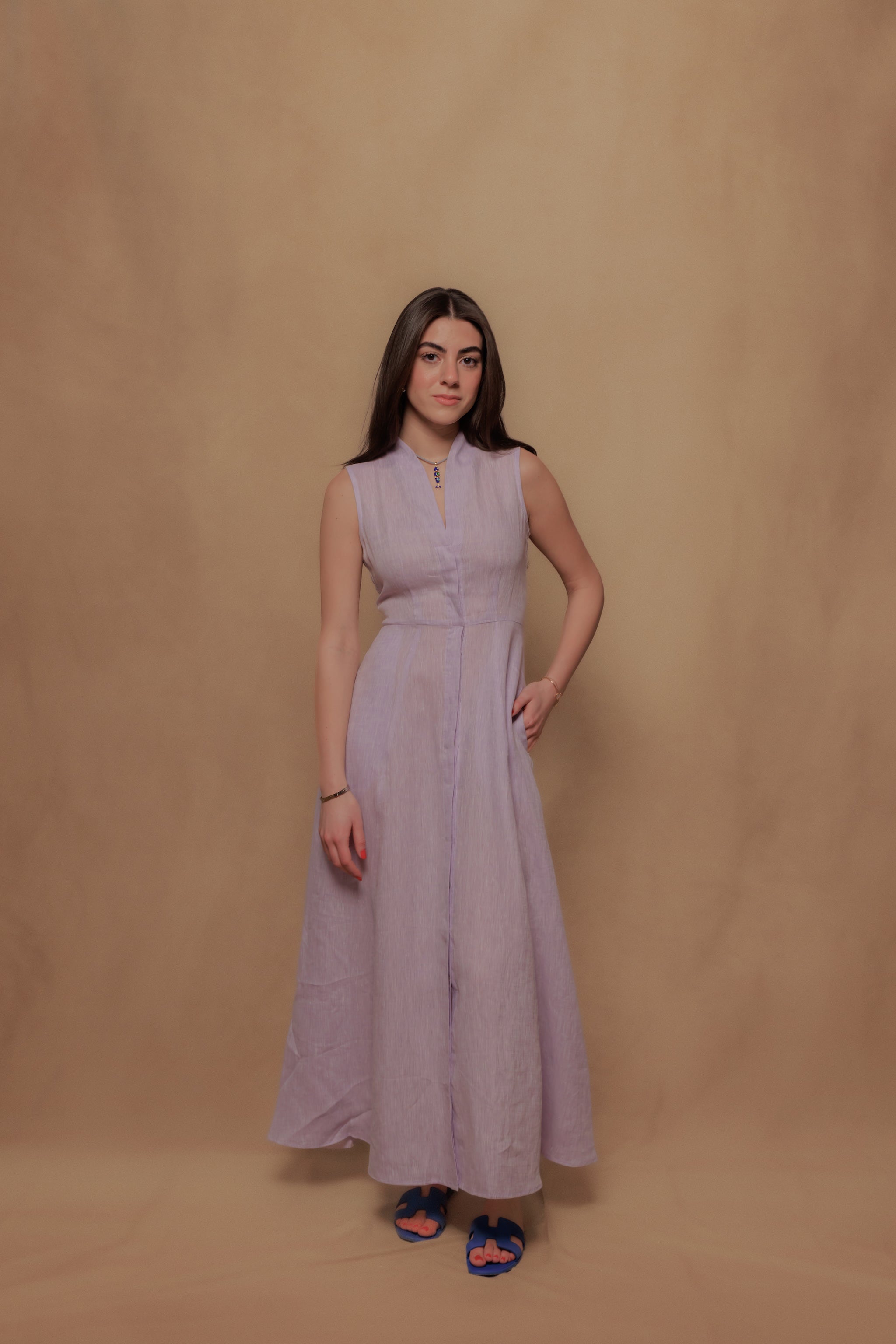 The Tina Dress in Lilla