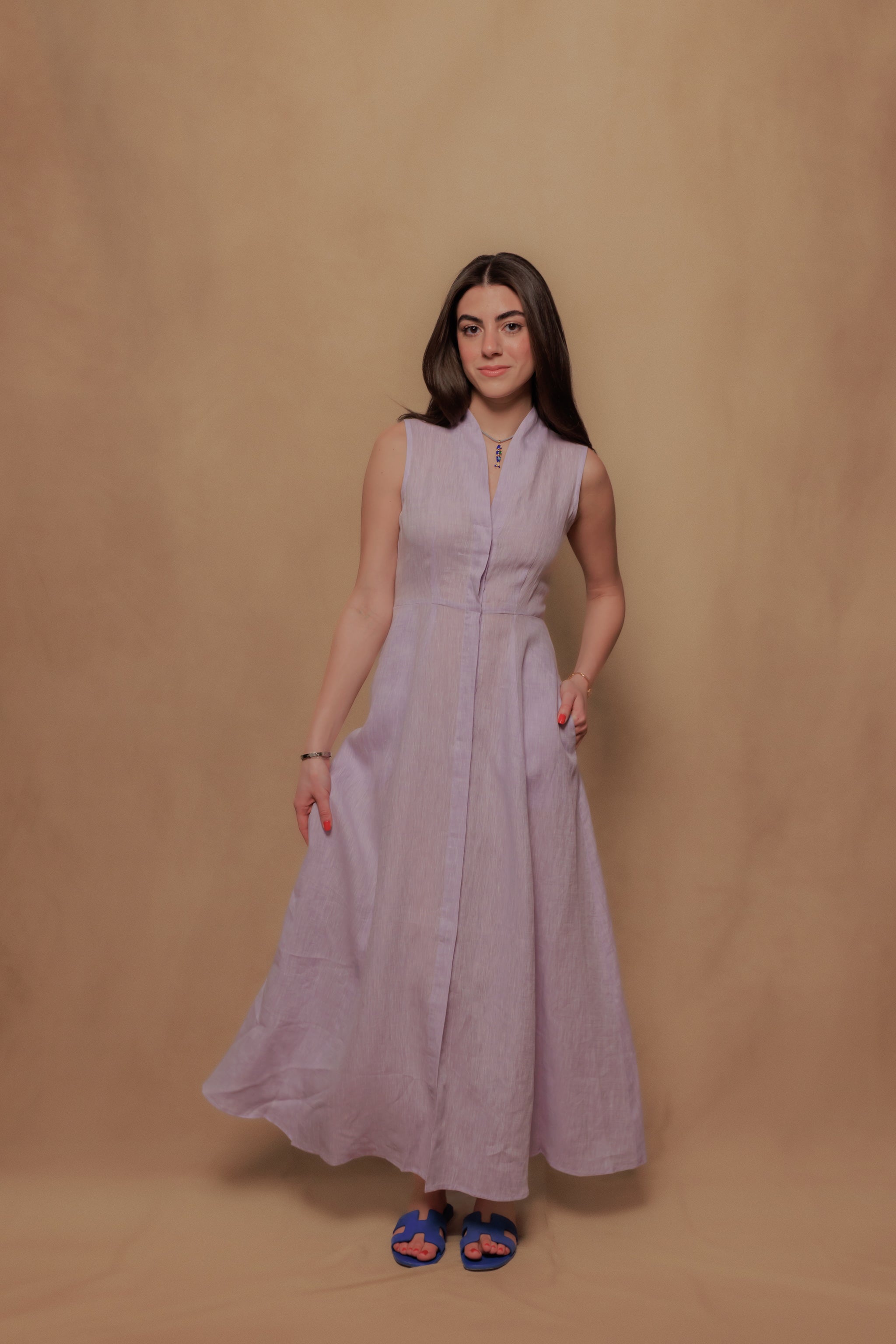 The Tina Dress in Lilla