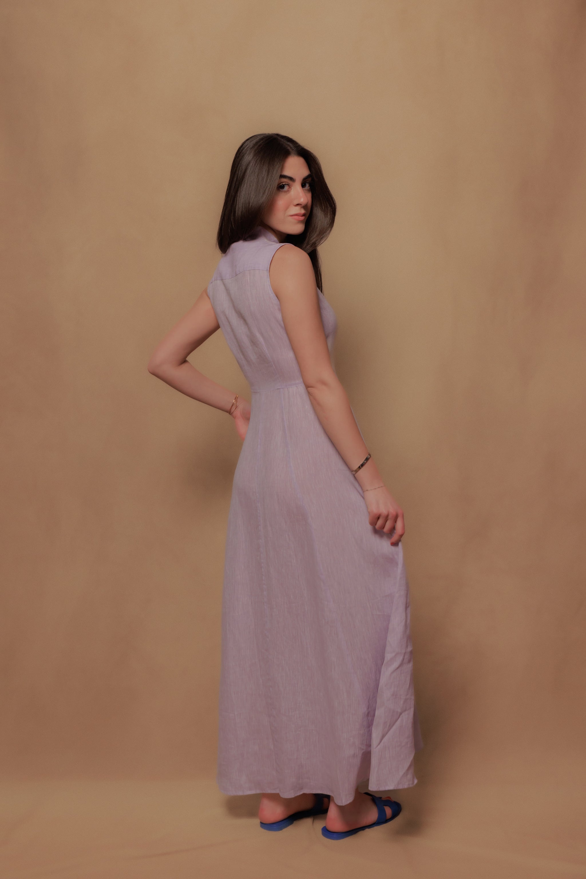 The Tina Dress in Lilla
